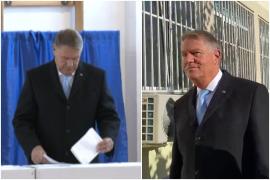 Klaus Iohannis a votat la Liceul Jean Monnet. Mesajul preşedintelui pentru români: Să poftească toţi la vot