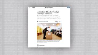 NY Times şi CNN scriu despre alegerile din România: Una dintre cele mai mari crize de după comunism