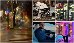 Momentul în care Armando şi Mihai au murit în accidentul din Ploieşti. Ar fi luat parte la o cursă ilegală