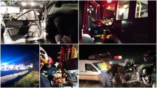 O gravidă, doi copii și alți patru adulți, răniți după ce o mașină a intrat pe contrasens, într-un alt vehicul: "A venit tare, a derapat, a dat în ei"