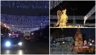 Comuna de lângă Timişoara care vrea să concureze cu marile oraşe: 2 milioane de beculeţe luminează localitatea de sărbători. "Este ca în poveşti"