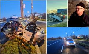 Val de accidente în Constanţa, din cauza poleiului. Şoferii vor să dea în judecată autorităţile pentru ca nu au curăţat şoselele de gheaţă