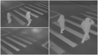 Momentul în care doi pietoni sunt spulberaţi de o maşină pe trecere, în Iaşi. O adolescentă de 17 ani, la spital