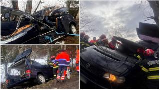 Filmul accidentului din Suceava. Un bărbat de 32 de ani a murit. Se întorcea la muncă în străinătate după ce petrecuse sărbătorile acasă