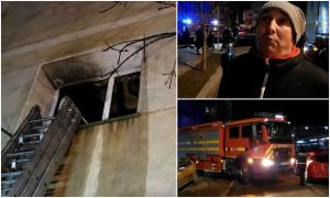 "Am deschis uşa şi ţipa omul". Garsonieră în flăcări, proprietar prins în mijlocul văpăii. Groază într-un bloc din Vaslui