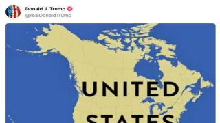 Donald Trump a publicat o hartă cu Canada făcând parte din Statele Unite