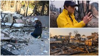 Sfâșiat de durere când și-a văzut casa copilăriei arsă, un reporter din LA și-a sunat mama în direct: "Uită-te la asta..."