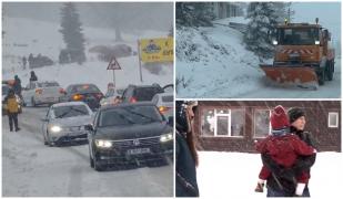 Un val de aer polar a adus frig şi ninsori în aproape toată ţara. S-au înregistrat diferenţe de temperatură şi de 15 grade, de la o zi la alta