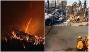 Vântul care a extins incendiile din Los Angeles ameninţă zone noi. Unii plătesc pompieri privaţi cu 2.000 de dolari pe oră pentru a-şi salva proprietăţile de lux