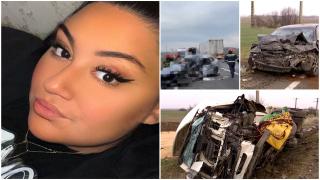 "Am venit să luăm rămășițele". Daria a plătit cu viața la 19 ani, după o depășire periculoasă pe DN6. Și-a luat după ea bunica și un prieten de familie