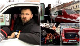 Un șofer din Cluj și-a făcut Dacia 1300 electrică 100%. Atinge 110 km/h și are interior modern