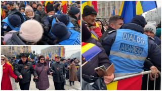 "Aduceţi salvarea până nu moare!" O femeie a leşinat în îmbulzeală, la protestul AUR din Iaşi. La o aruncătură de băţ, oamenii jucau hora