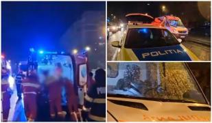 Pieton accidentat de o ambulanţă aflată în misiune în Constanţa. Bărbatul traversa strada prin loc nepermis