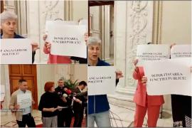 200 de angajaţi ar urma să fie concediaţi de la Camera Deputaţilor. Protest pe holurile Parlamentului: "Oamenii sunt speriaţi, au rate, copii"