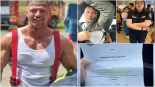 "A tras de mine, mi-a rupt şi hainele". Polițistă din Suceava, acuzată că a bruscat un bărbat de față cu copilul, la un birou de înmatriculări auto