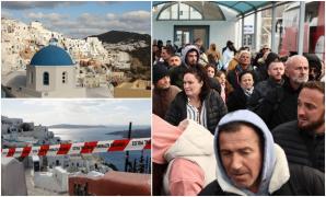 Stare de urgenţă timp de o lună în Santorini, după cel mai puternic cutremur din ultimele zile. Peste 11.000 de oameni au părăsit deja insula