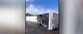 Tornadă devastatoare în Spania. O femeie, prinsă sub dărâmături, a fost salvată în ultimul moment