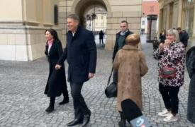 Prima apariție publică a lui Klaus Iohannis, după ce a plecat de la Cotroceni