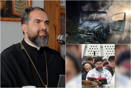 Preotul Ciprian Mega scapă de arest şi este plasat sub control judiciar. Un poliţist local l-ar fi ajutat să incendieze o maşină