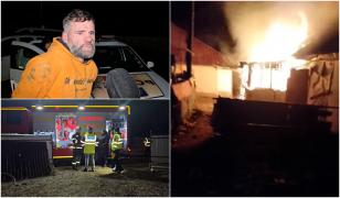 "Am intrat peste sora mea, am văzut că e moartă". Fratele femeii din Botoşani ar fi încercat să o salveze. În faţa flăcărilor, doi copii îşi strigau disperaţi mama