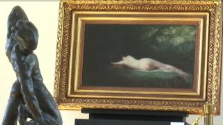 "Nimfă dormind", cel mai mare nud pictat de Nicolae Grigorescu, a fost expus la Iaşi. Povestea demnă de film a tabloului