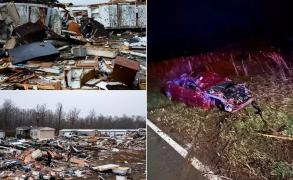 "Podeaua era cu susul în jos. Mergeam pe pereți". Peste 30 de oameni uciși de tornadele din SUA. Opt dintre ei, morți într-un carambol cu 55 de mașini