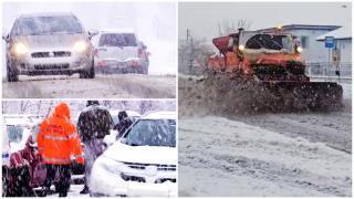 Cod galben de vânt, ninsori şi ger peste România. Fenomen rar în Capitală după temperaturile scăzute