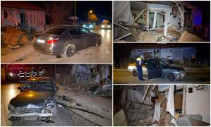 O şoferiţă beată s-a înfipt cu BMW-ul într-o casă din Botoşani. A intrat cu bolidul prin pereţi şi s-a oprit în dormitor: "Am zis că a pocnit o bombă"