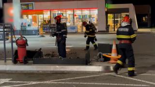 Un șofer băut a lovit cu mașina o pompă de alimentare într-o benzinărie din Timișoara