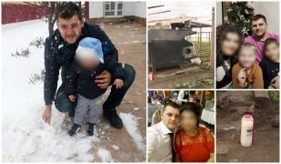 "L-a găsit în genunchi pe spate". Băieţelul de 4 ani al lui Cătălin a suferit un şoc când şi-a văzut tatăl murind. Familia abia se întorsese de la un parastas