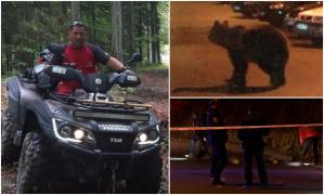 Şeful Salvamont Predeal, în stare critică după ce a fost atacat de o ursoaică pe stradă. "Pur şi simplu s-a luat după el"