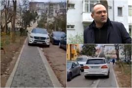 O străduţă, mărul discordiei între părinţii care îşi duc copiii cu maşina la o şcoală din Iaşi. Pericol pentru pietoni