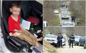 Filmul căutării lui Fănică, băiețelul de 4 ani plecat de acasă în joacă. A umblat desculț km buni: "Pe lângă un lac, 10 m adâncime"