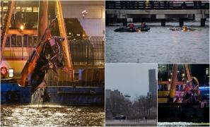 Momentul în care un elicopter se prăbușește în SUA. 3 adulți și 3 copii, scoși morți din apă: "A început să se dezmembreze în aer"