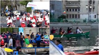 "Dâmboviţa Apă Dulce", proiectul care promite o bijuterie urbană. Bucureștenii s-au plimbat cu barca pe apă și au participat la ateliere pe mal