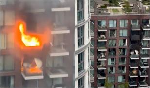 Misiune contracronometru pentru pompierii britanici. S-au luptat să stingă un incendiu care a cuprins un bloc din Londra