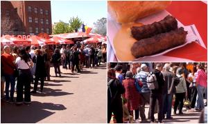 Cât costă o porţie de mici în Piața Obor. Românii așteaptă chiar și 3 ore, ca să poată savura faimoşii mititei