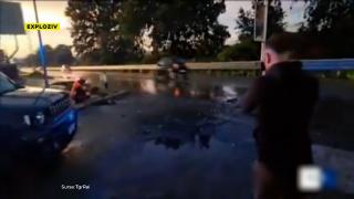 Românul din Italia care a vrut să-şi incendieze ginerele, după o bătaie soră cu moartea, a fost reţinut. A turnat benzină peste maşină şi i-a dat foc