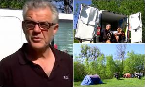 Cât costă o zi de campare la Breb, în Maramureş. Un turist francez a ales să-şi petreacă vacanţa de 1 Mai la rulotă, în ţara noastră