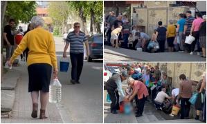 Lucrările la Autostrada Moldovei au lăsat un oraş întreg fără apă potabilă. Oamenii fac cozi interminabile la cişmele. Reacţia CNAIR