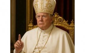 Donald Trump, costumat în Papă într-o fotografie postată pe contul de socializare al Casei Albe