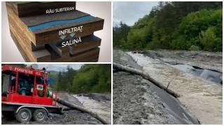 Salina Praid din Harghita, închisă temporar. Ploile abundente au produs infiltraţii cu apă în mina de sare