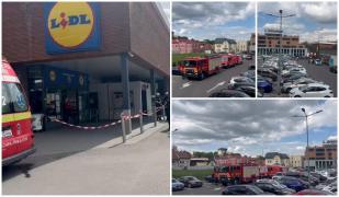 Alertă de intoxicare într-un supermarket Lidl din Braşov. 35 de persoane au fost evacuate