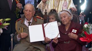 Dragostea ce îi uneşte în căsnicie de 75 de ani pe Alexandru şi Argentina. Au celebrat nunta de diamant la Galaţi: "Dumnezeu a vrut să am parte de aceste clipe fericite"