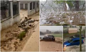 "Ia uite cât e de mare, oameni buni, piatră mare!" Grindina, ploile torenţiale şi vijeliile au făcut ravagii în mai multe zone din ţară