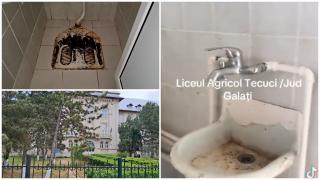 Imagini revoltătoare din băile Liceului Agricol din Tecuci. Explicaţia conducerii: cum a obţinut autorizaţia sanitară