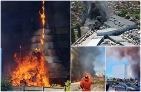 Mall din Arad, distrus de flăcări cu doar câteva zile înainte să fie deschis: "Doamne ferește"