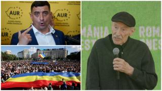 Victor Rebengiuc, atacat de George Simion după ce a participat la mitingul proeuropean