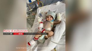 Maria, bebeluşa care avea nevoie de transplant de ficat, a fost operată cu succes în Italia