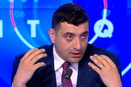 George Simion, luat la rost de două românce, în Paris. 
